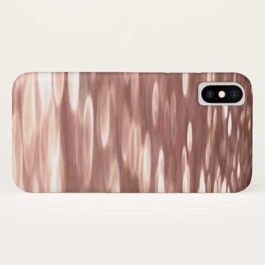 Abstrakte Nummer 3: Kupfer-Rose-Goldschimmer Case-Mate iPhone Hülle (Rückseite (Horizontal))