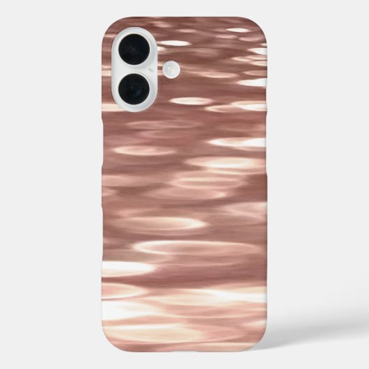 Abstrakte Nummer 3: Kupfer-Rose-Goldschimmer Case-Mate iPhone Hülle (Rückseite)
