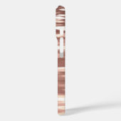 Abstrakte Nummer 3: Kupfer-Rose-Goldschimmer Case-Mate iPhone Hülle (Rückseite / Links)