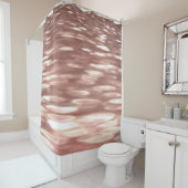 Abstrakte Nummer 3: Kupfer-Rose-Goldschimmer Duschvorhang (Beispiel)
