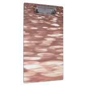 Abstrakte Nummer 3: Kupfer-Rose-Goldschimmer Klemmbrett (Rechts)