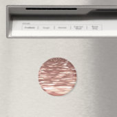 Abstrakte Nummer 3: Kupfer-Rose-Goldschimmer Magnet (In Situ (Geschirrspüler))
