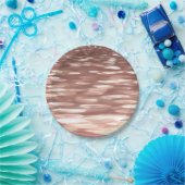 Abstrakte Nummer 3: Kupfer-Rose-Goldschimmer Pappteller (Party)