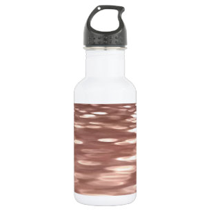 Abstrakte Nummer 3: Kupfer-Rose-Goldschimmer Trinkflasche
