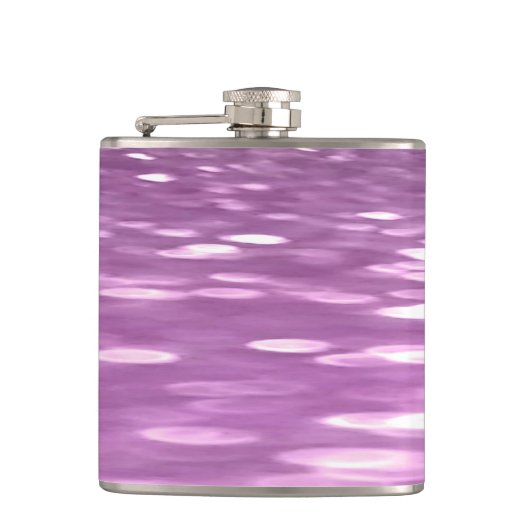 Abstrakte Nummer 3: Lilac Shimmer Flachmann (Vorderseite)