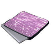 Abstrakte Nummer 3: Lilac Shimmer Laptopschutzhülle (Vorne Knopf)