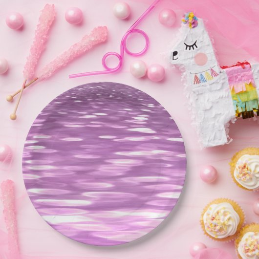 Abstrakte Nummer 3: Lilac Shimmer Pappteller (Party)
