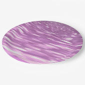 Abstrakte Nummer 3: Lilac Shimmer Pappteller (Schrägansicht)