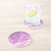 Abstrakte Nummer 3: Lilac Shimmer Sandstein Untersetzer (Seite)