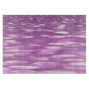 Abstrakte Nummer 3: Lilac Shimmer Schneidebrett