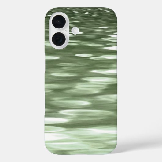 Abstrakte Nummer 3: Olive green unschärfe Case Mat (Rückseite)