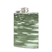 Abstrakte Nummer 3: Olive green verschwur Flachmann (Links)