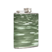 Abstrakte Nummer 3: Olive green verschwur Flachmann (Rechts)