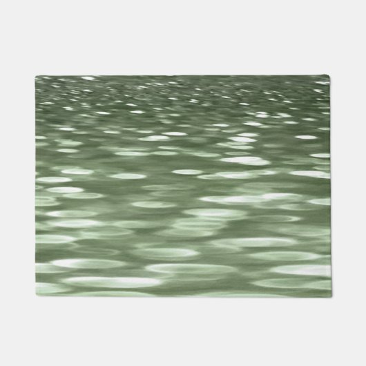 Abstrakte Nummer 3: Olive green verschwur Fußmatte (Vorderseite)