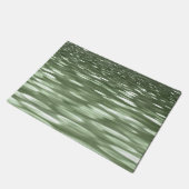 Abstrakte Nummer 3: Olive green verschwur Fußmatte (Schrägansicht)