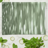 Abstrakte Nummer 3: Olive green verschwur Handtuch (Gefaltet)