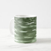 Abstrakte Nummer 3: Olive green verschwur Kaffeetasse (Vorderseite Links)