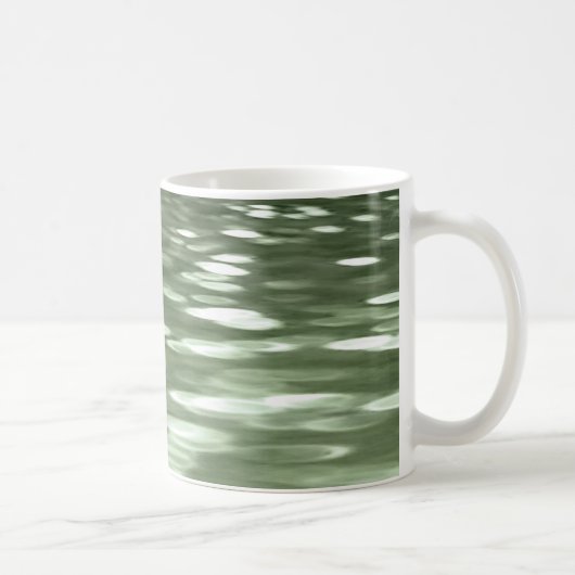 Abstrakte Nummer 3: Olive green verschwur Kaffeetasse (Rechts)