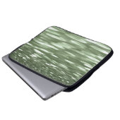 Abstrakte Nummer 3: Olive green verschwur Laptopschutzhülle (Vorne Knopf)
