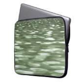 Abstrakte Nummer 3: Olive green verschwur Laptopschutzhülle (Vorderseite Links)