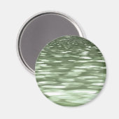 Abstrakte Nummer 3: Olive green verschwur Magnet (Vorderseite/Rückseite)
