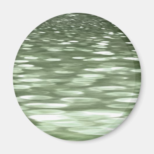 Abstrakte Nummer 3: Olive green verschwur Magnet (Vorne)