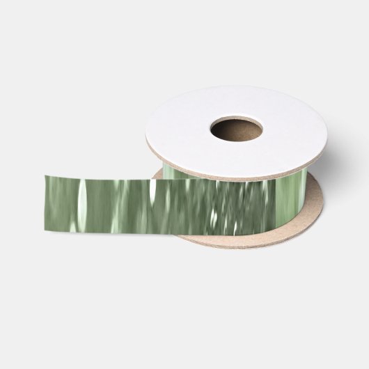 Abstrakte Nummer 3: Olive green verschwur Satinband (Spule)