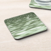 Abstrakte Nummer 3: Olive green verschwur Untersetzer (Linke Seite)