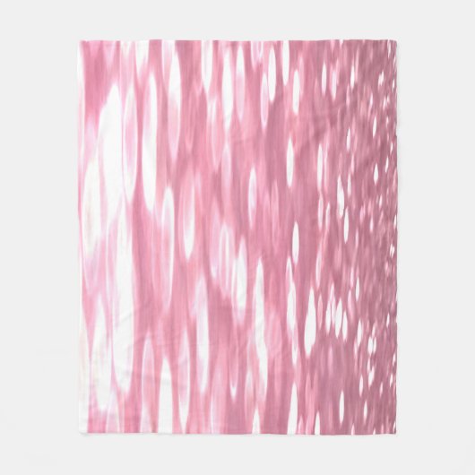 Abstrakte Nummer 3: Pink Shimmer Fleecedecke (Vorderseite)