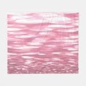 Abstrakte Nummer 3: Pink Shimmer Fleecedecke (Vorderseite (Horizontal))