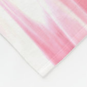 Abstrakte Nummer 3: Pink Shimmer Fleecedecke (Ecke)