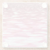 Abstrakte Nummer 3: Pink Shimmer Glasuntersetzer (Rückseite)