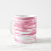 Abstrakte Nummer 3: Pink Shimmer Kaffeetasse (Vorderseite Links)