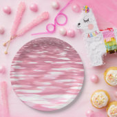 Abstrakte Nummer 3: Pink Shimmer Pappteller (Party)