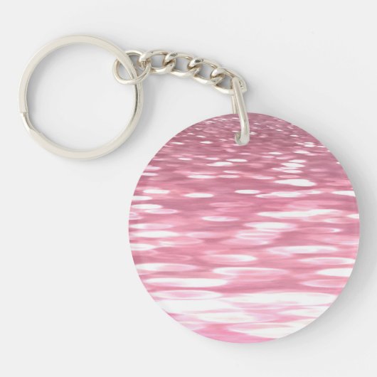 Abstrakte Nummer 3: Pink Shimmer Schlüsselanhänger (Vorderseite)