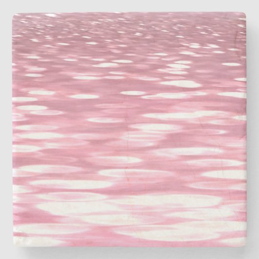 Abstrakte Nummer 3: Pink Shimmer Steinuntersetzer (Vorderseite)