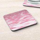 Abstrakte Nummer 3: Pink Shimmer Untersetzer (Linke Seite)