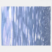 Abstrakte Nummer 3: Pulverblau-Schimmer Fleecedecke (Vorderseite (Horizontal))