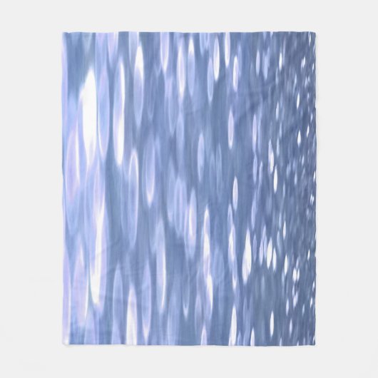 Abstrakte Nummer 3: Pulverblau-Schimmer Fleecedecke (Vorderseite)