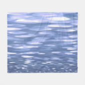 Abstrakte Nummer 3: Pulverblau-Schimmer Fleecedecke (Vorderseite (Horizontal))