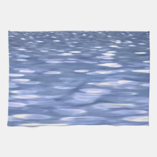Abstrakte Nummer 3: Pulverblau-Schimmer Handtuch