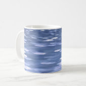 Abstrakte Nummer 3: Pulverblau-Schimmer Kaffeetasse (Vorderseite Links)