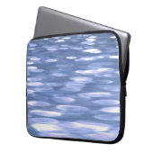 Abstrakte Nummer 3: Pulverblau-Schimmer Laptopschutzhülle (Vorderseite Links)