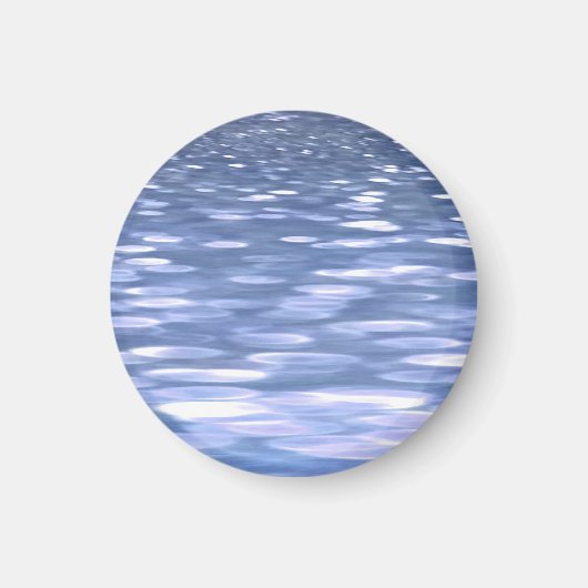 Abstrakte Nummer 3: Pulverblau-Schimmer Magnet (Vorne)
