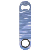 Abstrakte Nummer 3: Pulverblau-Schimmer Speed Flaschenöffner (Rückseite)
