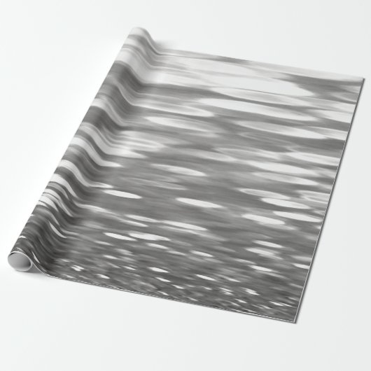 Abstrakte Nummer 3: Silbergrauer Schimmer Geschenkpapier (Ungerollt)