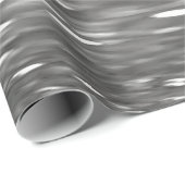 Abstrakte Nummer 3: Silbergrauer Schimmer Geschenkpapier (Rolleneckpunkt)