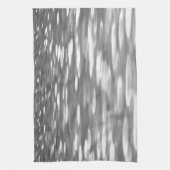 Abstrakte Nummer 3: Silbergrauer Schimmer Geschirrtuch (Vertikal)