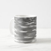 Abstrakte Nummer 3: Silbergrauer Schimmer Kaffeetasse (Vorderseite Links)