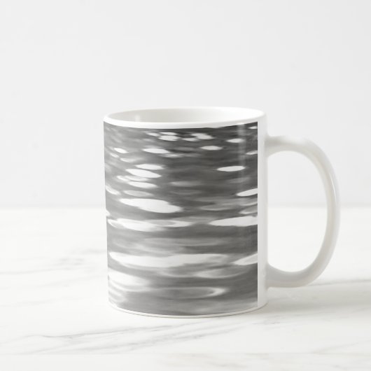 Abstrakte Nummer 3: Silbergrauer Schimmer Kaffeetasse (Rechts)
